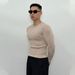Oversized Zip-Up Knit Cardigan – Unisex Summer Pullover With Stretch Fit (Black/Gray, EU S-2XL)_viptrois.com