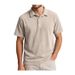 Men's Half-Zip Waffle Knit Polo Shirt - Breathable Short Sleeve Casual T-Shirt, Loose Fit, Solid Color, Trendy Streetwear For Summer & All Seasons_viptrois.com