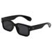 Unisex Square Frame Sunglasses - Retro-Inspired Minimalist Design For Everyday Street Style_viptrois.com