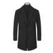 Loom Loom Foreign Trade Turn-Down Collar Autumn Winter New Men's Mid-Length Dragon Phoenix Woolen Trench European And American_viptrois.com