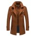 Men's Clothing Men's Double-Collar Wool Coat - Business Casual Overcoat (6 Colors, M-6XL)_viptrois.com