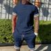 2024 Men's Short Sleeve And Shorts Two-Piece Set Casual Sports Youth Spring Summer Outfit_viptrois.com