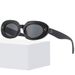 Men's Sunglasses Retro Men's Rice Nail Sunglasses Black Oval Glasses Elegant Fashion Trend Women's Sunglasses_viptrois.com