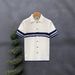 Men's Stripe Knit Polo Shirt Breathable Mesh Short Sleeve Casual Loose Fit Summer Top Comfort-Optimized Loose Fit_viptrois.com