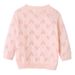2021 Children's Clothing Love Hollow Children's Long Sleeved Sweater Jacket Baby Sweater Sunscreen Thin Girls Knitted Cardigan_viptrois.com