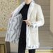 Men's Clothing Reversible Faux Mink Fur Coat – Double-Faced Winter Jacket With Notch Lapel & Thickened Lining (White/Black/Green/Brown, M-XXXXL)_viptrois.com