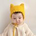 Kids'hats Baby halogen door cap Cute cat ears Warm wool ear cap for baby winter_viptrois.com