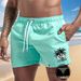 Men's Clothing Men's Quick Drying Loose Fit Sports Shorts Summer Casual Beach Pants Thin Ice Silk Five Point Double Layer_viptrois.com