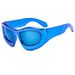 New Electroplated Silver Frame Sunglasses Gold Butterfly Fashion Trend Cyberpunk Hip Hop Sunglasses Personality Y2K_viptrois.com