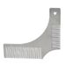 Stainless Steel Men's beard Comb Beard Care Beard Styling Comb Styling Template ruler Comb_viptrois.com