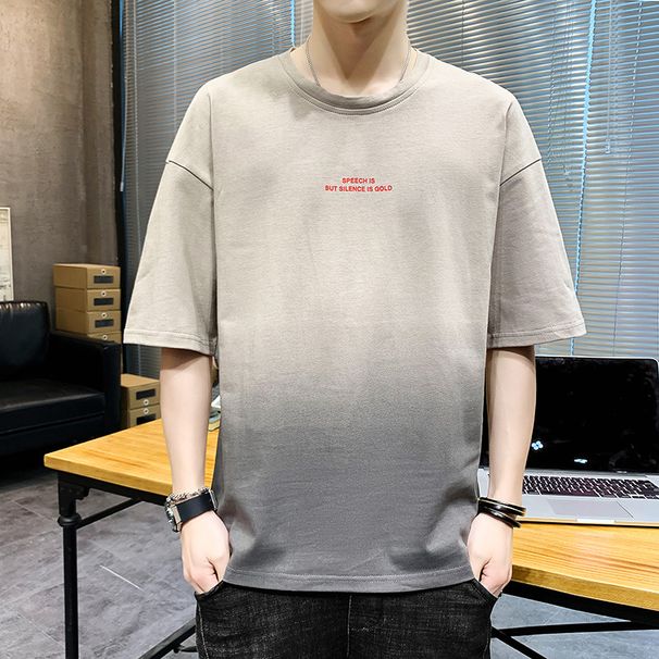 Short Sleeved 2023 Summer New Korean Brand Ins Youth Fashion Loose Casual T-shirt Men's Wear_viptrois.com