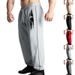 Men's Relaxed-Fit Jogger Pants Wide-Leg Training Trousers for Running Squats Casual Wear All-Season Comfort_viptrois.com