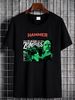 Men's Hammer Horror The Plague Of The Zombies T-shirt Small Black Slightly Unisex Comfortable Streetwear Summer Fashion Stretched Stylish_viptrois.com