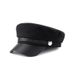 Black Beret Autumn Winter British Wool Navy Internet Celebrity Octagonal Women Korean Version Flat Top Hat_viptrois.com