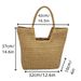 Women's Handle Bags Woven Straw Bag, Women's Large-capacity Single-shoulder Bag, Simple Commuting Beach Bag_viptrois.com