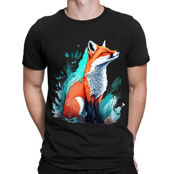 Fox Sitting Animal Lovers Gift Funny Novelty Mens Womens T-Shirt Mens Womens Tees Tops Tee Top #DNE_viptrois.com