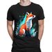 Fox Sitting Animal Lovers Gift Funny Novelty Mens Womens T-Shirt Mens Womens Tees Tops Tee Top #DNE_viptrois.com