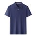 Men's Clothing Men's Short Sleeved Polo Shirt Summer New Fashion Casual Solid Color Lapel Half Sleeved T Shirt_viptrois.com