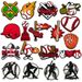 Rugby Sports Shoes Flower Shoe Buckle Personality All Match Shoe Accessories Accessories_viptrois.com