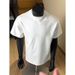Men's Clothing White T Shirt For Men, Summer Short Sleeved Pure Cotton Heavyweight Fitness Short Sleeved Shirt._viptrois.com