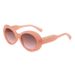 New Oval Fashion Sunglasses Personality INS Rose Red Multi Color Glasses Wholesale Women's Sunglasses T1353_viptrois.com