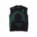 Men's Clothing High Street Dark Creative Sweater Vest Irregular Tassel Sleeveless Vest Sweater_viptrois.com