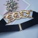 Slim-fit elastic waistband Decorative skirt suit Simple fashion chain women's belt_viptrois.com