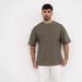 Men's Clothing Pure Cotton Trendy Brand Round Neck Short Sleeved T Shirt Men's Loose Couple Bottoming Shirt Solid Color_viptrois.com