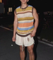 2025 Striped Color Block Loose Sleeveless Vest Knitted T-Shirt Summer Trendy High Street Niche Hollow Out_viptrois.com