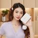 Women's New Quilted Clutch Wallet - Stylish Pom Pom Coin Purse For Women (Diamond Embroidery & Detachable Strap)_viptrois.com