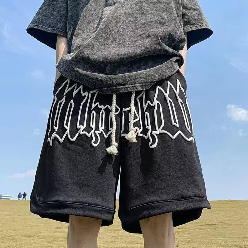 European And American Style Retro Basketball Shorts for Men And Women Summer Casual High Street Loose Sports Fashion 2025_viptrois.com