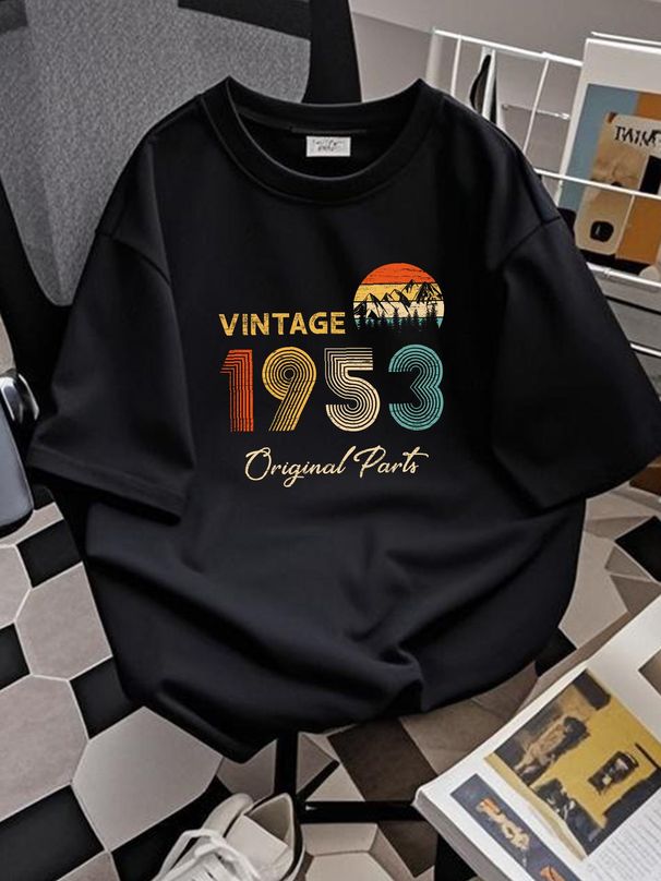 Retro Vintage 1953 Original Parts Birthday Baseball Cap Snapback Caps Knitted Hat Designer Clothes Slightly Streetwear Breathable Homme Casual_viptrois.com
