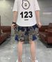 Men's Clothing Summer Jacquard Bear Shorts Personalized Color Beach Pants Fashion Print Casual Shorts_viptrois.com
