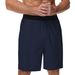Men's Casual Solid Pattern Fitness Sports Shorts Special Offer Lightweight Breathable Polyester Mesh Mid Waist Pullstring 7 Inch Zipper Pocket_viptrois.com