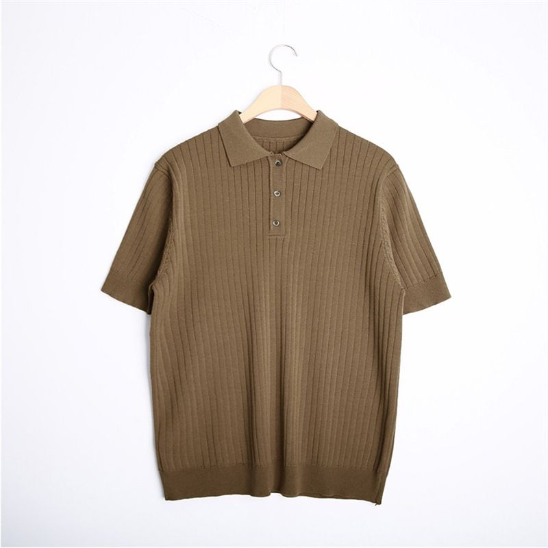 Men's Clothing High Quality Polo Light Mature Retro Twisted Flower Splicing Round Neck Heavy Knitted Thick Needle Sweater For Men_viptrois.com