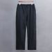 Men's Clothing Men's Linen Pants - Breathable Loose Fit High Waist Straight Leg Casual Trousers For Summer (Natural, Grey, White, Navy)_viptrois.com