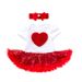 Baby Clothing Mother's Day Children's Clothing Baby Love Sequins Short Sleeve Halter Dress Holiday Princess Dresses_viptrois.com