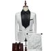 Men's Clothing New Print Large Size Men's Stage Dress Suit Two Piece Suit_viptrois.com