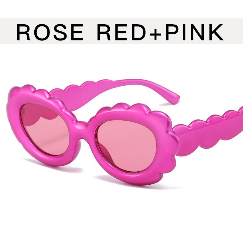 Personalized cloud oval sunglasses for women ins sunflower flower sunglasses cross border fashion sun protection glasses trend_viptrois.com