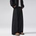 Men's Clothing & Archer0603 & American Retro Old Money Style Raw Denim Black Wide Leg Jeans Men's Cleanfit Floor Length Pants_viptrois.com