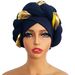 Women's Hats Matching Ethnic Headscarf Ladies Twisted Cross Hat Fashion Thick Braid Headband Headband_viptrois.com