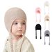Baby clothing Solid color knitted baby hairball hat_viptrois.com