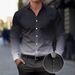 Men's Formal Casual Shirts Spring And Autumn Cross Border Hot Selling Digital Printing Gradient Color Comfortable Breathable Lapel Tops_viptrois.com