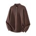 Streetwear Stand Collar Knit Sweater – Premium Polyester Pullover For Men (M-3XL, Relaxed Fit, Luxury Texture)_viptrois.com