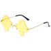 Fashion Mushroom Sunglasses - European & American Style (Trendy Irregular Shape, Women's Celebrity Inspired Glasses)_viptrois.com