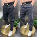Men's Clothin Large Size Men's Workwear Stretch Jeans Men's Plus Size Fat Multi Pocket Harem Pants Work Safety Pants_viptrois.com