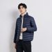 Pure 2025 New Lightweight Jacket Men's Short Stand Collar Autumn Winter 90% White Duck Down Loose Fit Casual Coat Trendy_viptrois.com