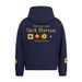 Vibe Trendy Brand Letter Loose Hoodie Men's American High Street Design Pullover Sweatshirt Autumn Winter Top_viptrois.com