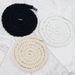 Shoe Accessories hand woven rope thickened 1cm round solid color three strand cotton rope rope shoelaces luggage clothing decoration_viptrois.com