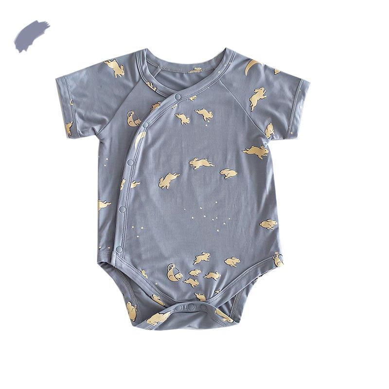 2025 Summer Nordic Style Baby Clothes Class A Pure Cotton Thin Modal Newborn Romper Baby Clothes_viptrois.com